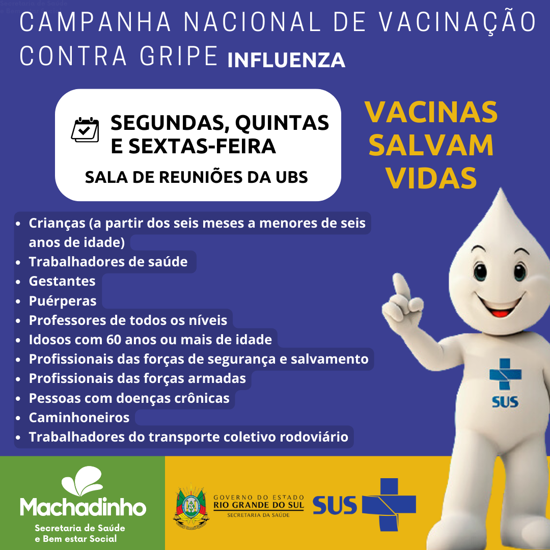 feed campanha nacional de Vacinação contra gripe