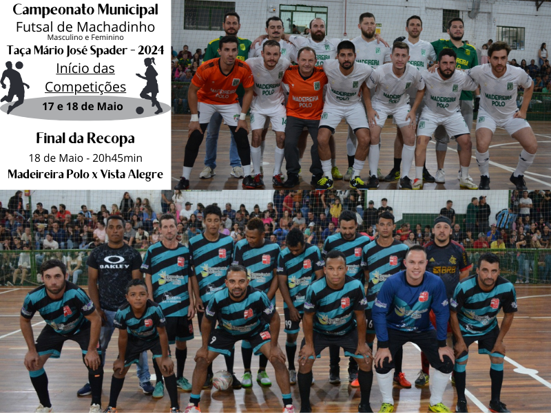 Inicia neste final de semana o Campeonato Municipal de Futsal 2024 de Machadinho